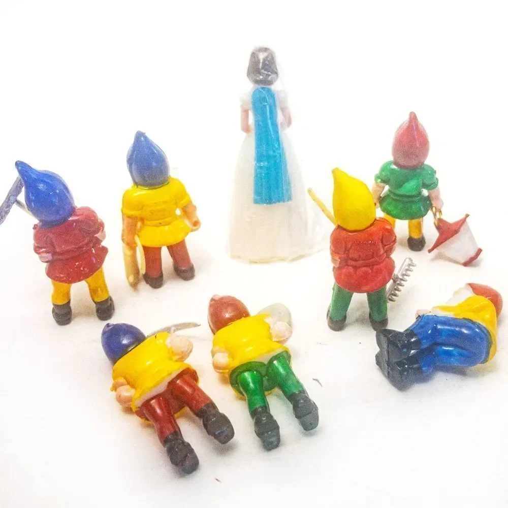1940’s VTG Disney Snow White & The Seven Dwarfs Plastic Cake Toppers